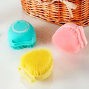 Escova Pente Silicone Dispensador de Shampoo para Cães