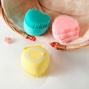 Escova Pente Silicone Dispensador de Shampoo para Cães