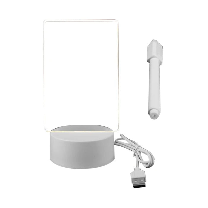 Luminária Criativa de Recados Quadro Iluminado