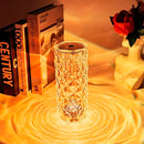 Luminária de Mesa Crystal LED Touch